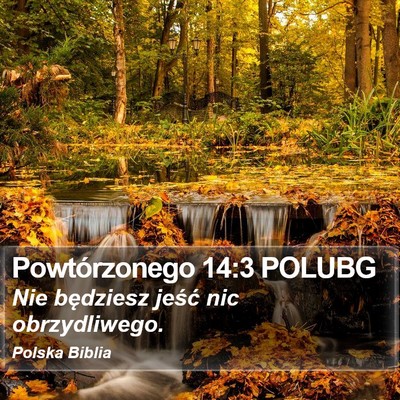 Powtórzonego 14:3 POLUBG Bible Verse Image
