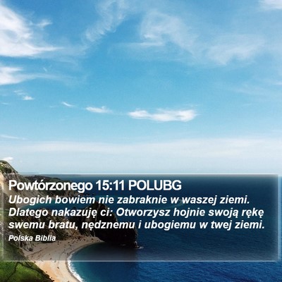 Powtórzonego 15:11 POLUBG Bible Verse Image
