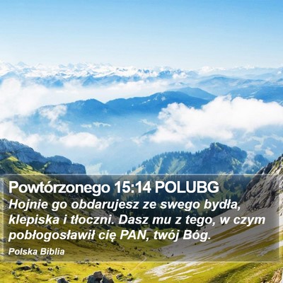 Powtórzonego 15:14 POLUBG Bible Verse Image