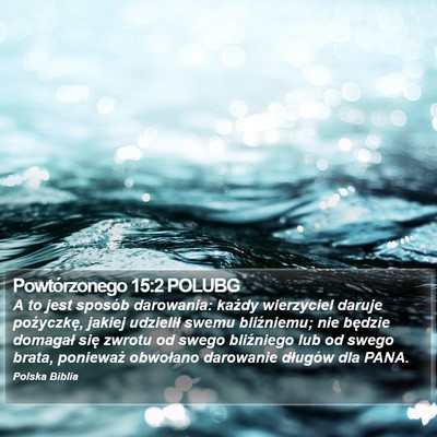 Powtórzonego 15:2 POLUBG Bible Verse Image