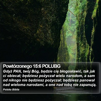 Powtórzonego 15:6 POLUBG Bible Verse Image
