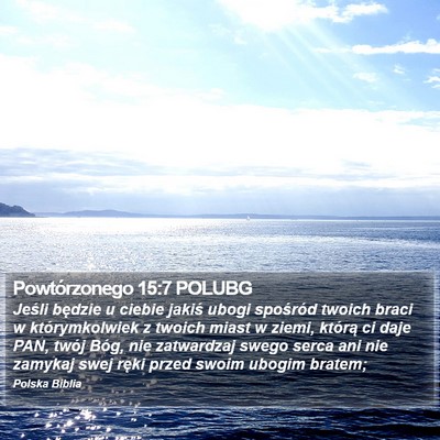 Powtórzonego 15:7 POLUBG Bible Verse Image