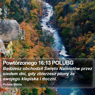 Powtórzonego 16:13 POLUBG Bible Verse Image