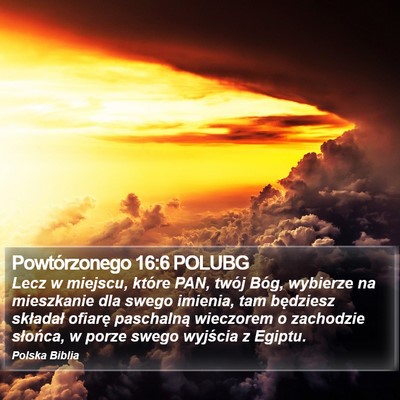Powtórzonego 16:6 POLUBG Bible Verse Image