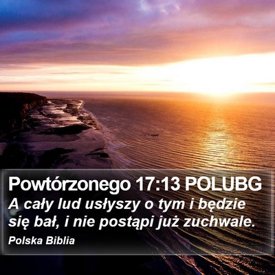 Powtórzonego 17:13 POLUBG Bible Verse Image
