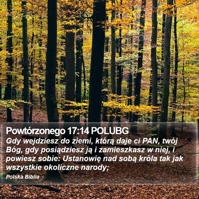 Powtórzonego 17:14 POLUBG Bible Verse Image