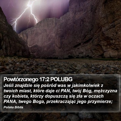 Powtórzonego 17:2 POLUBG Bible Verse Image