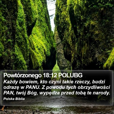 Powtórzonego 18:12 POLUBG Bible Verse Image