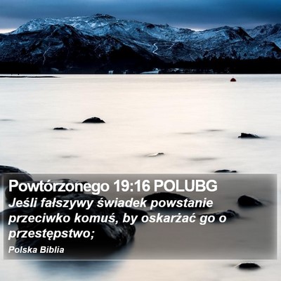 Powtórzonego 19:16 POLUBG Bible Verse Image
