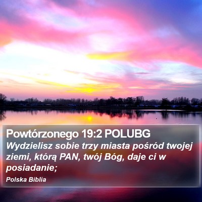 Powtórzonego 19:2 POLUBG Bible Verse Image