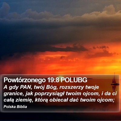 Powtórzonego 19:8 POLUBG Bible Verse Image