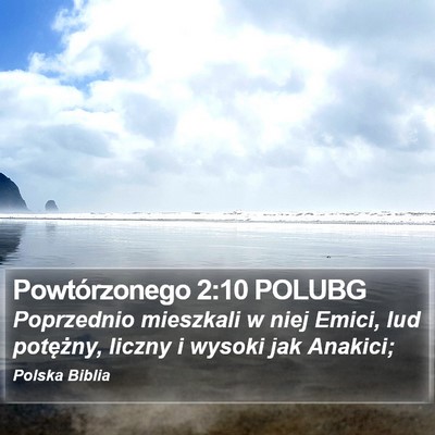 Powtórzonego 2:10 POLUBG Bible Verse Image