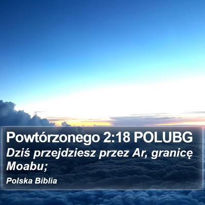 Powtórzonego 2:18 POLUBG Bible Verse Image