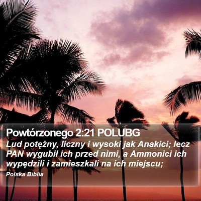 Powtórzonego 2:21 POLUBG Bible Verse Image