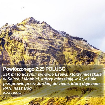 Powtórzonego 2:29 POLUBG Bible Verse Image
