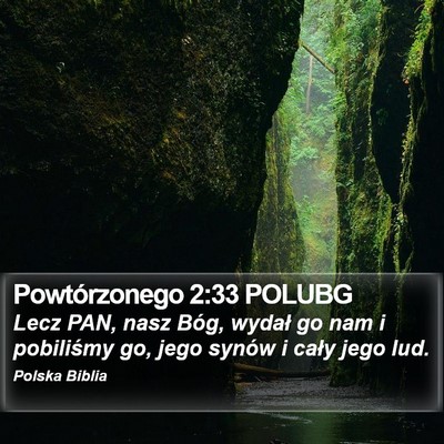 Powtórzonego 2:33 POLUBG Bible Verse Image