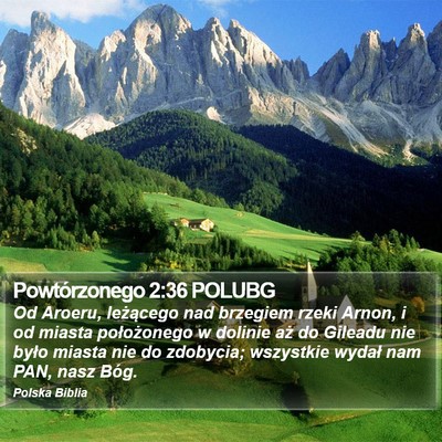 Powtórzonego 2:36 POLUBG Bible Verse Image