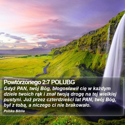 Powtórzonego 2:7 POLUBG Bible Verse Image