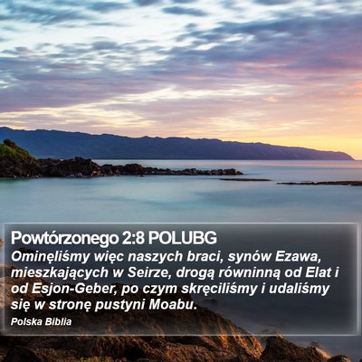 Powtórzonego 2:8 POLUBG Bible Verse Image