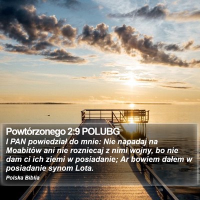 Powtórzonego 2:9 POLUBG Bible Verse Image