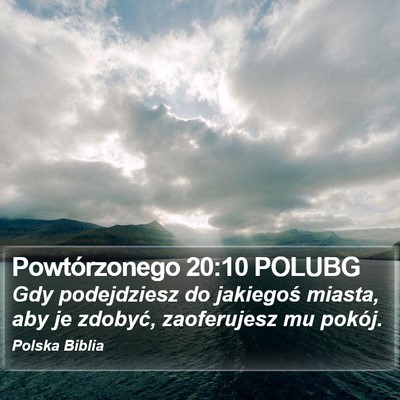 Powtórzonego 20:10 POLUBG Bible Verse Image