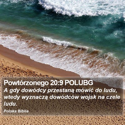 Powtórzonego 20:9 POLUBG Bible Verse Image