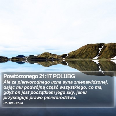 Powtórzonego 21:17 POLUBG Bible Verse Image