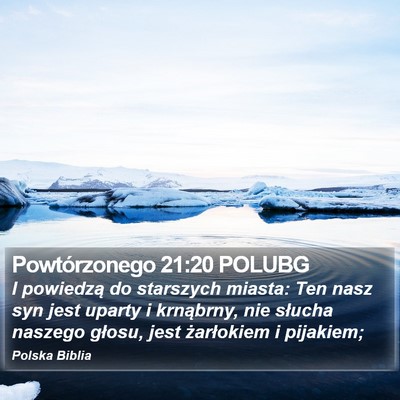 Powtórzonego 21:20 POLUBG Bible Verse Image