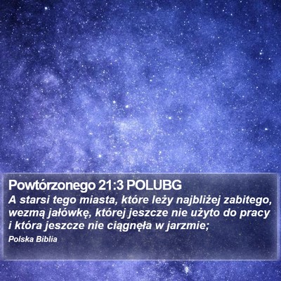 Powtórzonego 21:3 POLUBG Bible Verse Image