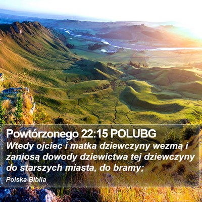 Powtórzonego 22:15 POLUBG Bible Verse Image