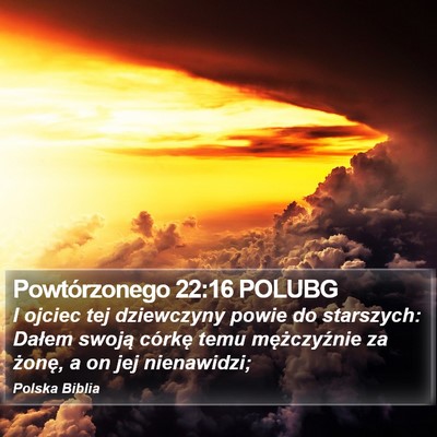 Powtórzonego 22:16 POLUBG Bible Verse Image