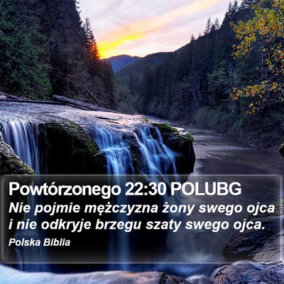 Powtórzonego 22:30 POLUBG Bible Verse Image