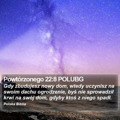 Powtórzonego 22:8 POLUBG Bible Verse Image