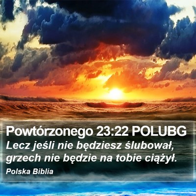 Powtórzonego 23:22 POLUBG Bible Verse Image