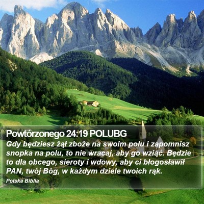 Powtórzonego 24:19 POLUBG Bible Verse Image