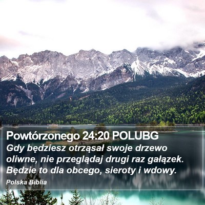 Powtórzonego 24:20 POLUBG Bible Verse Image