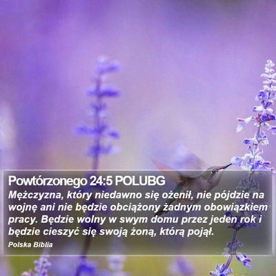 Powtórzonego 24:5 POLUBG Bible Verse Image