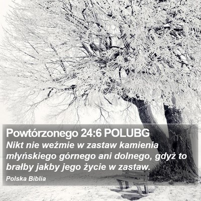 Powtórzonego 24:6 POLUBG Bible Verse Image