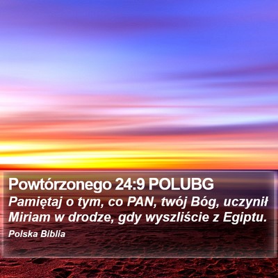 Powtórzonego 24:9 POLUBG Bible Verse Image