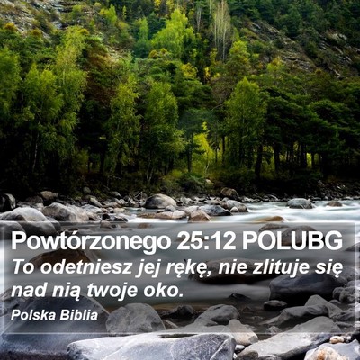 Powtórzonego 25:12 POLUBG Bible Verse Image