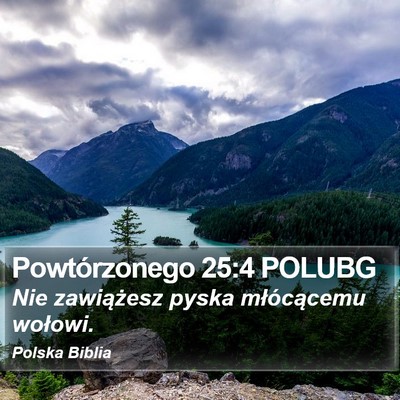 Powtórzonego 25:4 POLUBG Bible Verse Image