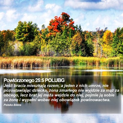 Powtórzonego 25:5 POLUBG Bible Verse Image