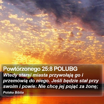 Powtórzonego 25:8 POLUBG Bible Verse Image