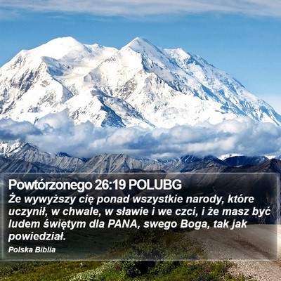 Powtórzonego 26:19 POLUBG Bible Verse Image