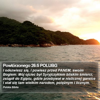 Powtórzonego 26:5 POLUBG Bible Verse Image