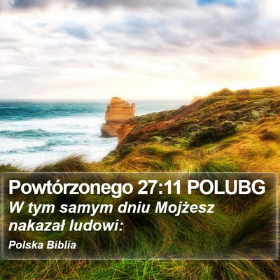 Powtórzonego 27:11 POLUBG Bible Verse Image