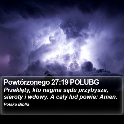 Powtórzonego 27:19 POLUBG Bible Verse Image