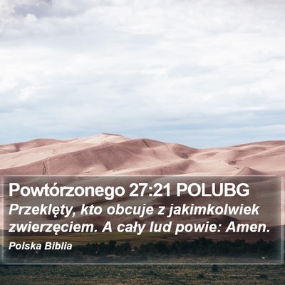 Powtórzonego 27:21 POLUBG Bible Verse Image