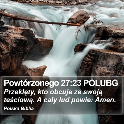 Powtórzonego 27:23 POLUBG Bible Verse Image