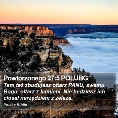 Powtórzonego 27:5 POLUBG Bible Verse Image